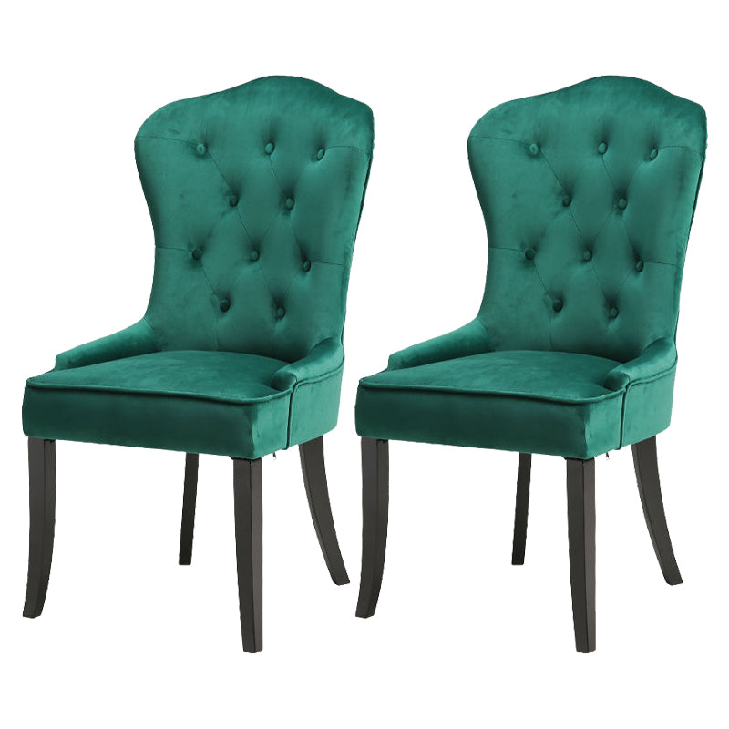 Nordic Style Solid Wood Dining Room Chair Upholstered Armless Chair for Home Use