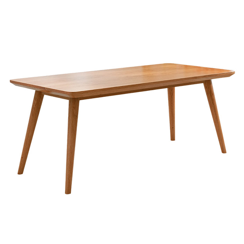 Mesa de cocina de madera sólida de pino mesa de comedor rectangular moderna con 4 patas para restaurante