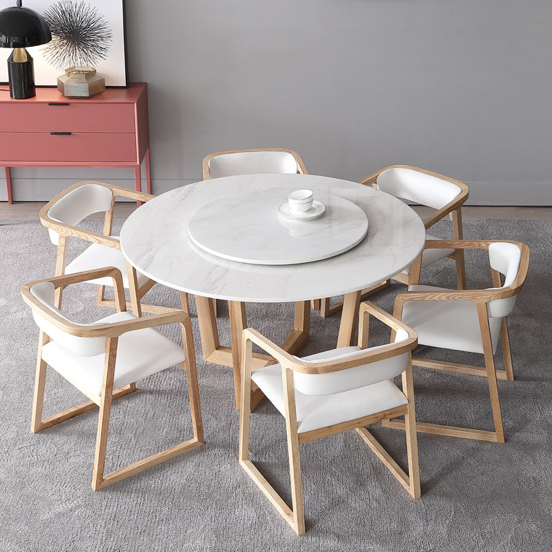 Simplicity Dining Site Table Round Sled Base Dining Room Home Furniture