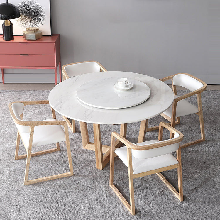 Simplicity Dining Site Table Round Sled Base Dining Room Home Furniture