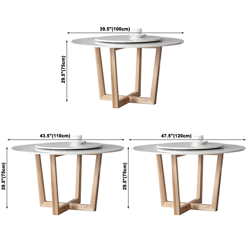 Simplicity Dining Site Table Round Sled Base Dining Room Home Furniture