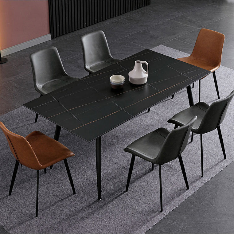 Hedendaagse gesinterde stenen top standaard eettafel rechthoek eettafel voor keuken