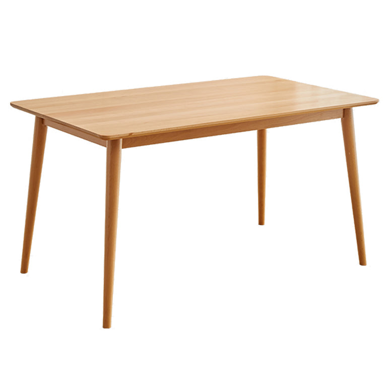 Moderne massive Holzküche Esstisch Standard Rechteck Form Esstisch mit 4 Beinen Basis
