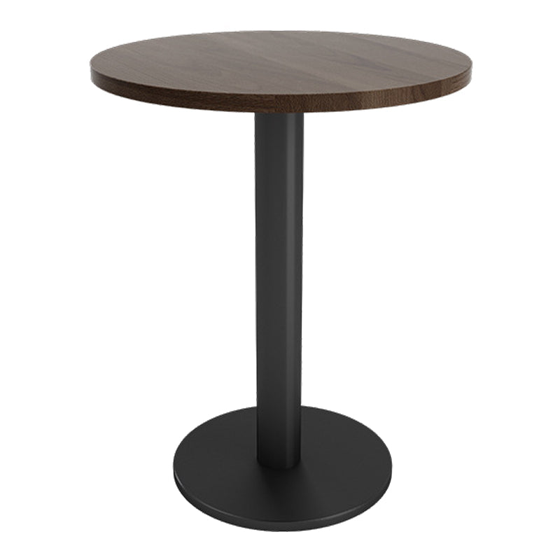 Industrial Dining Room Table Solid Wood Table with Black Base for Home Kitchen Dinner