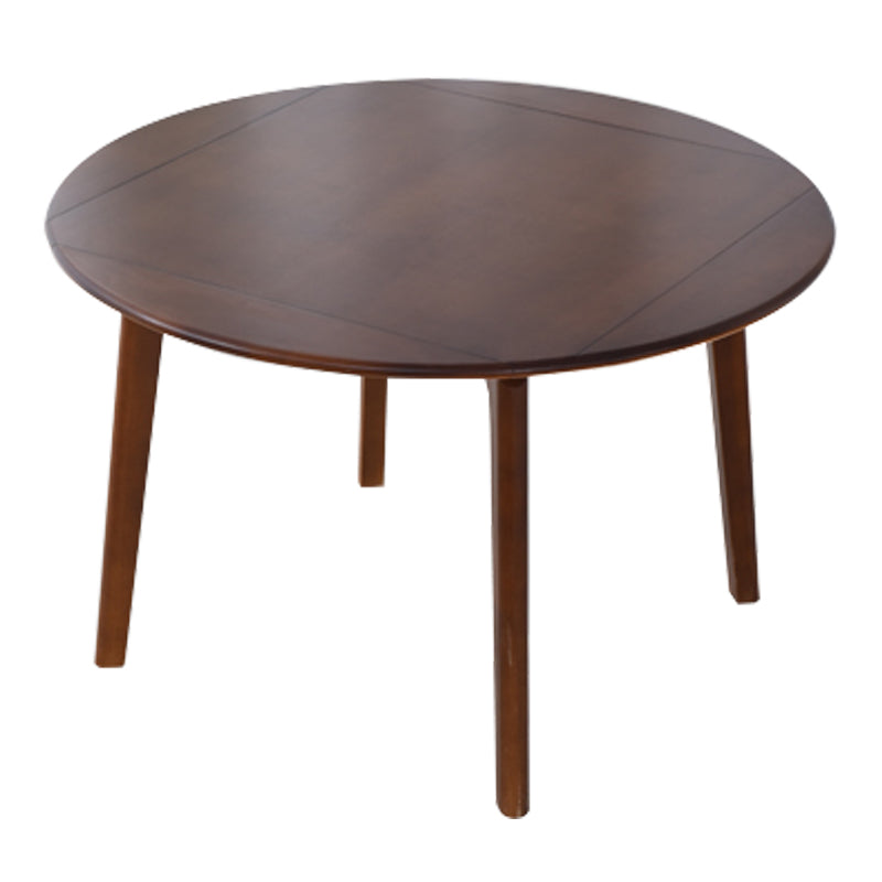Tavolo in legno in legno di gomma moderna 4 gambe rotonde per la casa mobili da cucina da cucina