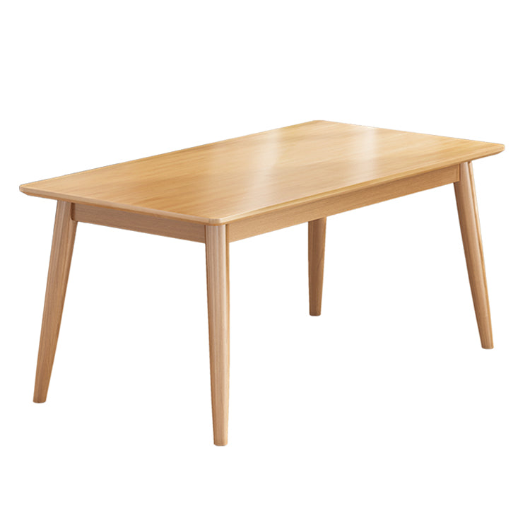 Minimalistische Küche Massivholz Esstisch Rechteck Standard Esstisch mit 4 Beinbasis