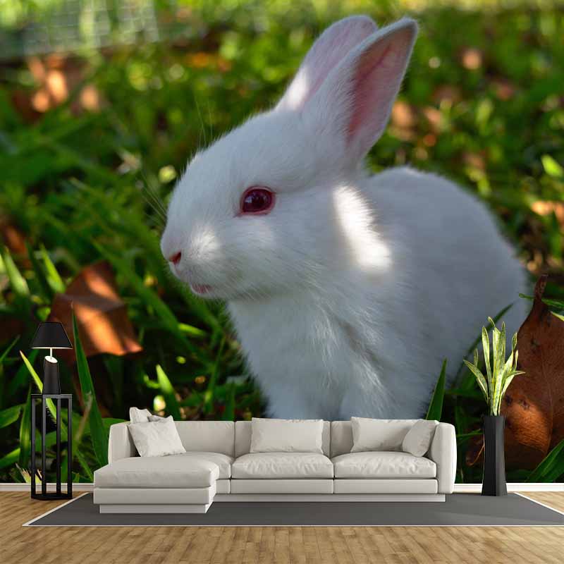 Customized Lovely Rabbit Mural Environment Friendly Wallpaper for Guest Room