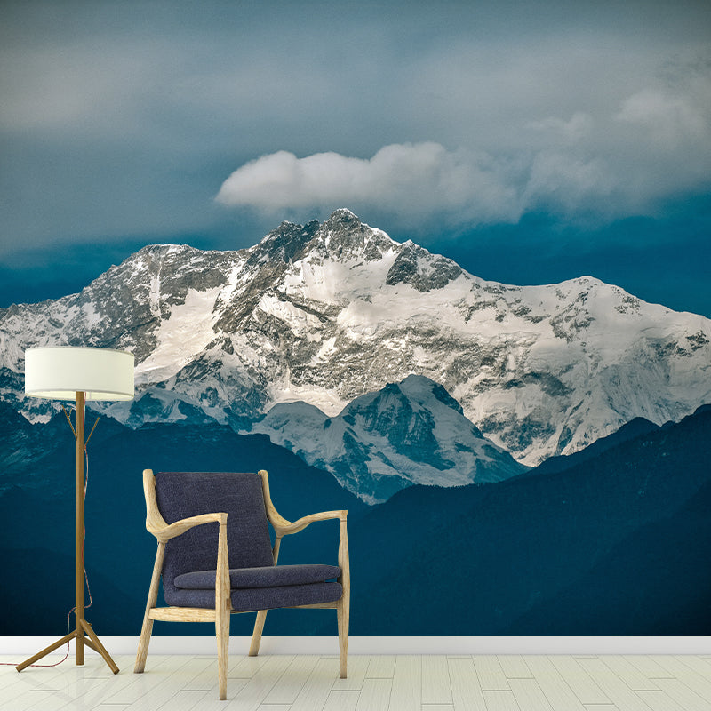 Himalayas View Mural Wallpaper Moisture Resistant Wall Art for Guest Room Decor