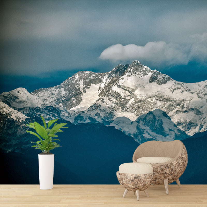 Himalayas View Mural Wallpaper Moisture Resistant Wall Art for Guest Room Decor