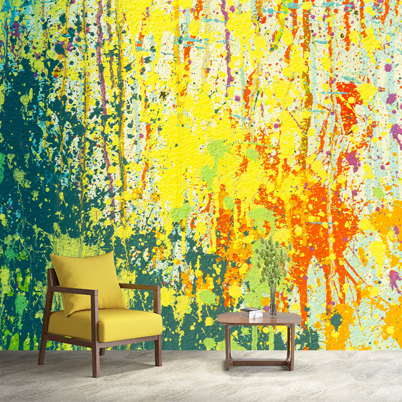 Abstract Illustration Mural Wallpaper Contemporary Living Room Decoration