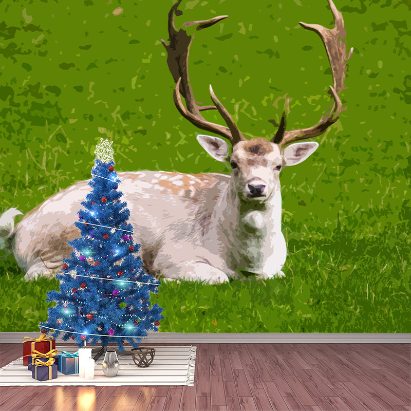 Animal Illustration Wall Covering for Sleeping Room Decoration, Waterproofing