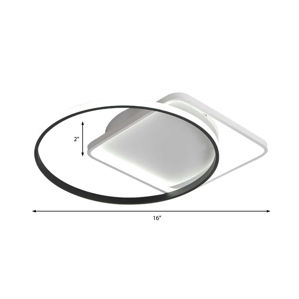 16"/19,5" gemengd inbouwlichtarmatuur modern wit creatief inbouwlicht met warme/witte verlichting