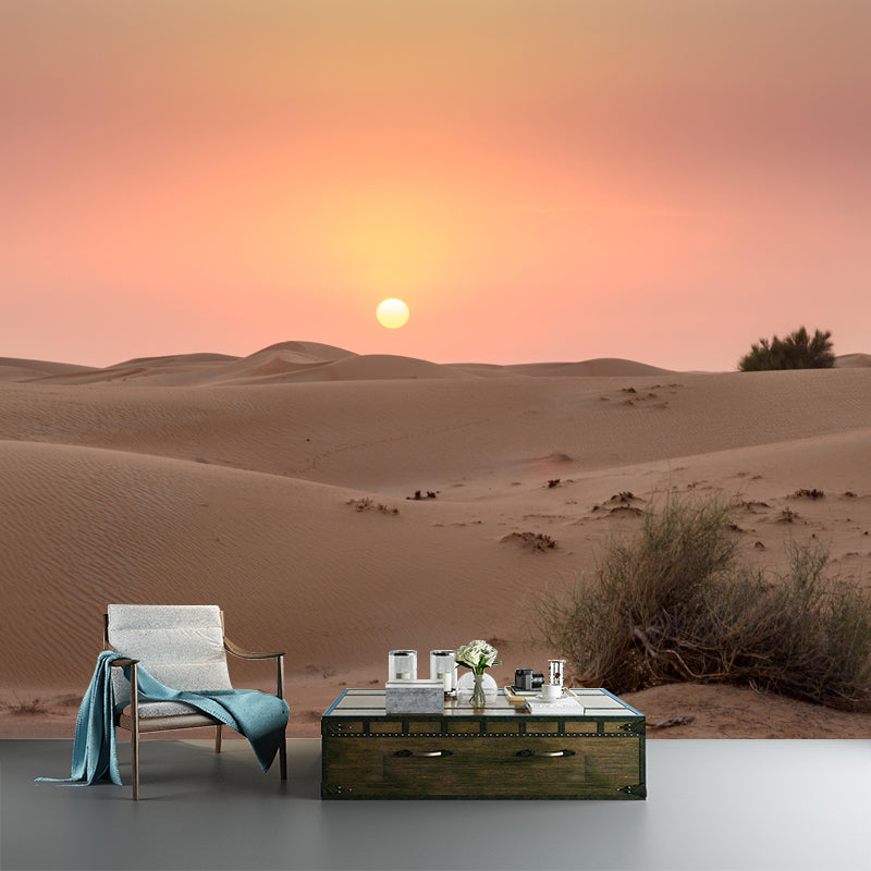 Environment Friendly Desert Mural Decorative Mildew Resistant for Bedroom Dining Room
