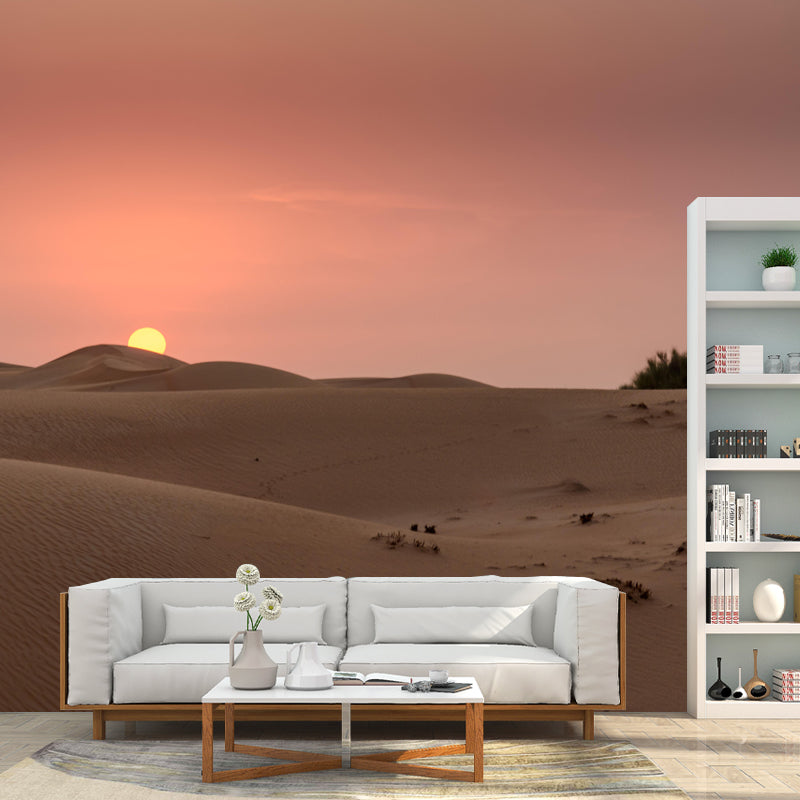 Customized Big Desert Mural Decorative Mildew Resistant for Dining Room