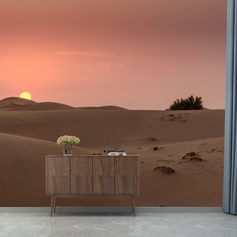 Customized Big Desert Mural Decorative Mildew Resistant for Dining Room