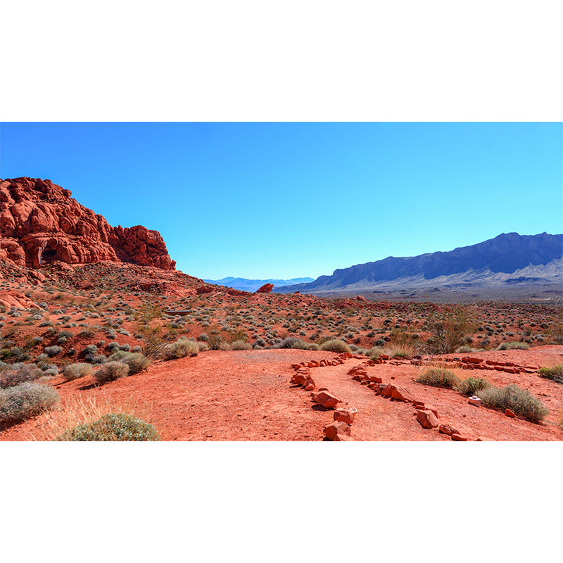 Modern Huge Desert Mural Environment Friendly Wallpaper for Sitting Room