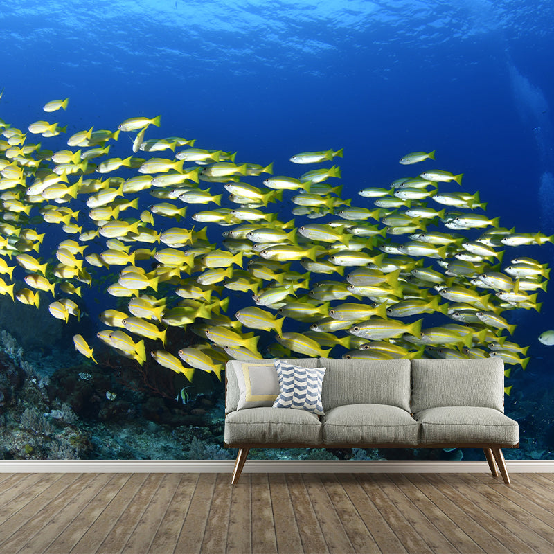 Underwater Fish Mural Wallpaper for Girls Boys Bedroom, Made to Measure