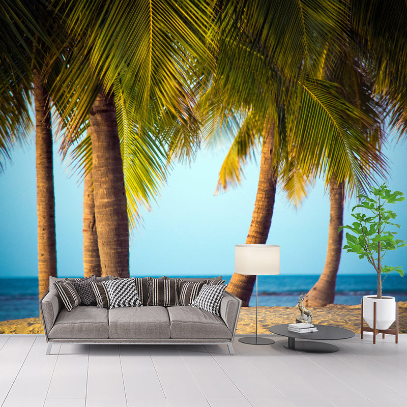 Coconut Tree Mural Modernist Dining Room Home Decor Waterproofing, Made to Measure