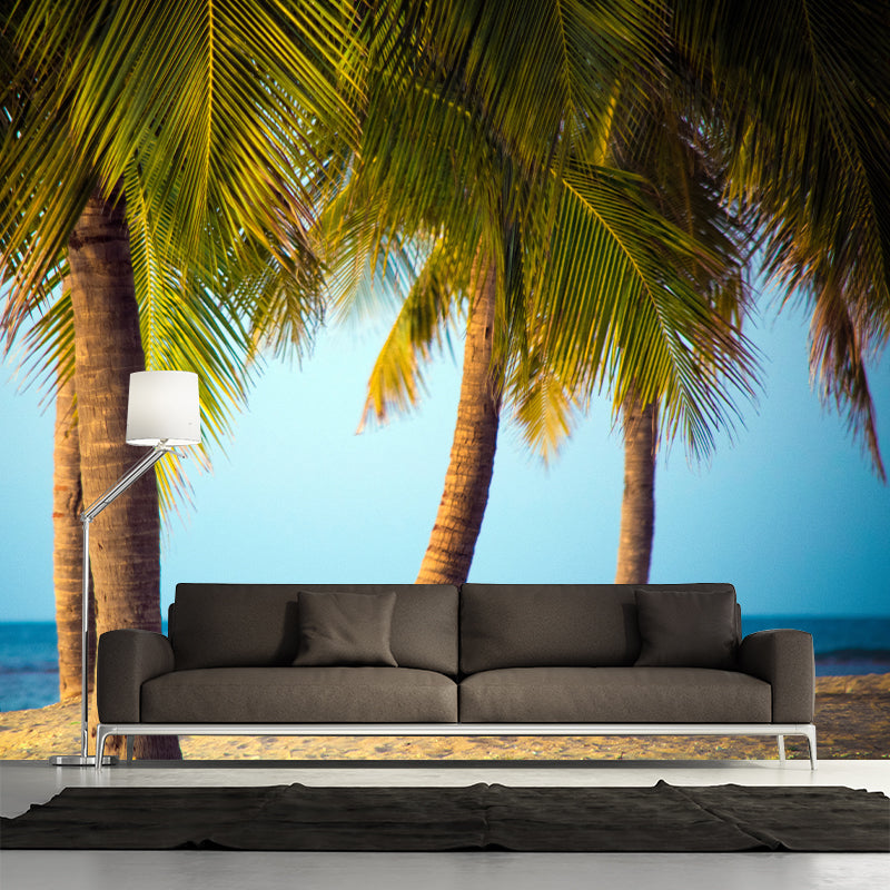 Coconut Tree Mural Modernist Dining Room Home Decor Waterproofing, Made to Measure