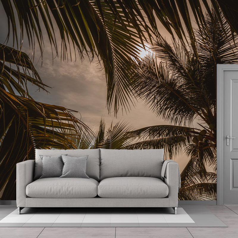 Coconut Tree Mural Modernist Dining Room Home Decor Waterproofing, Made to Measure