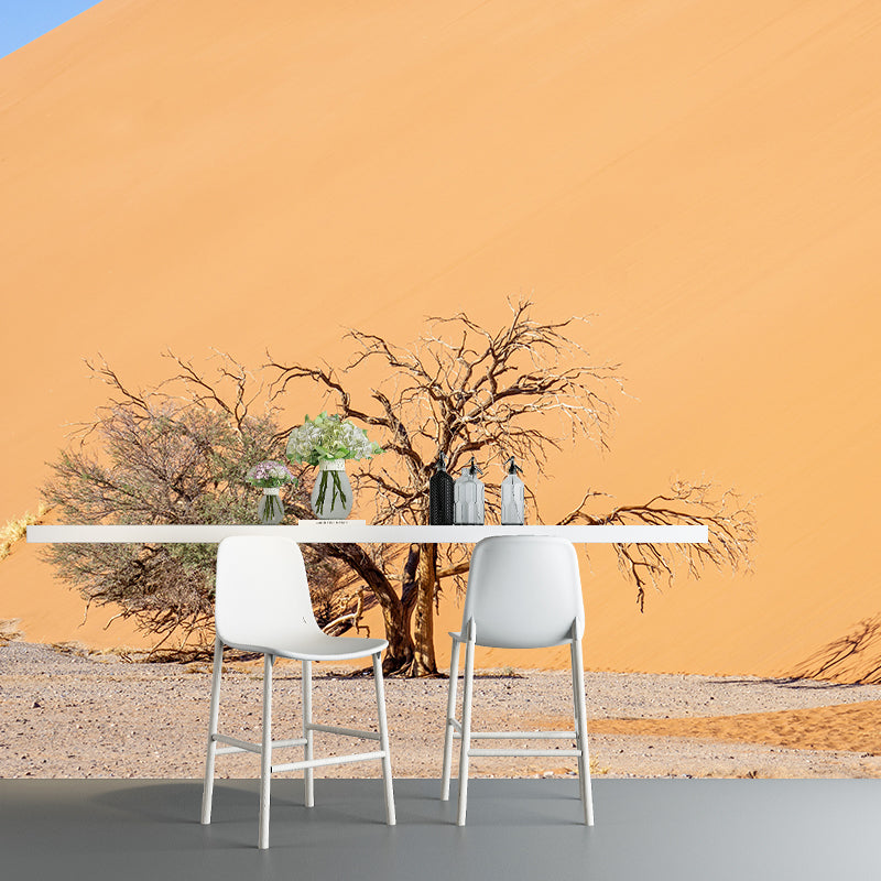 Dry Desert Scenery Mural Stain Resistant Modernist Coffee Shop Wall Decor