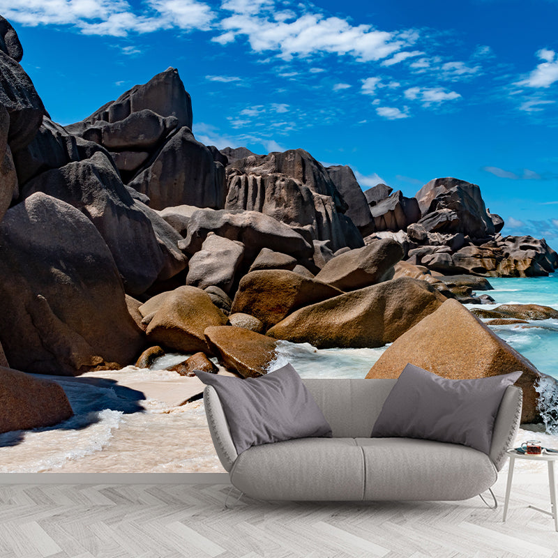 Blue Sea Wall Mural Home Decoration Bathroom Floor Murals, Made to Measure