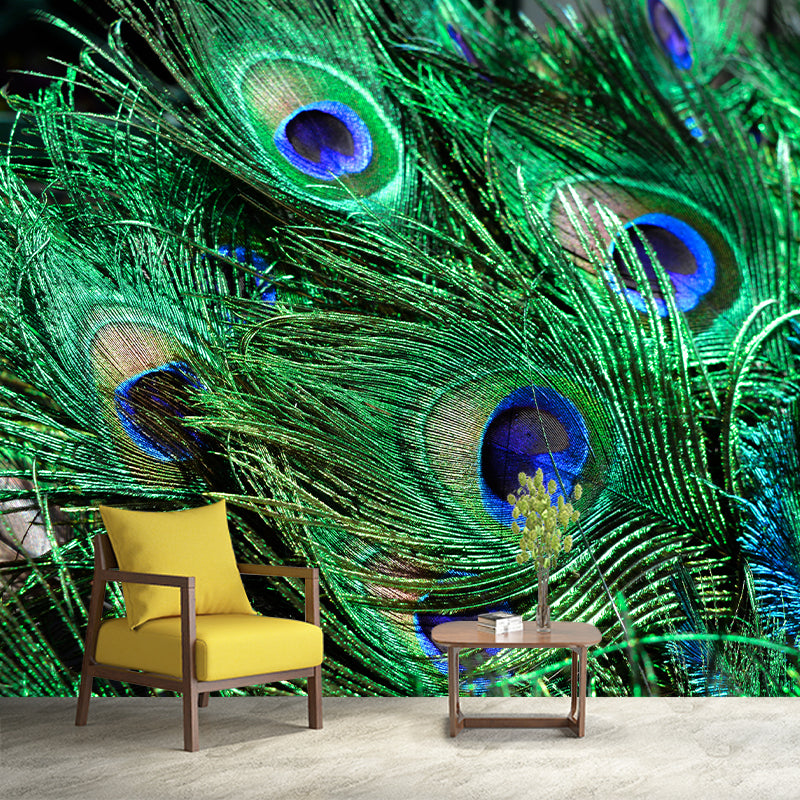 Vivid Feathers Wall Paper Murals Mildew Resistant Living Room Wall Decor