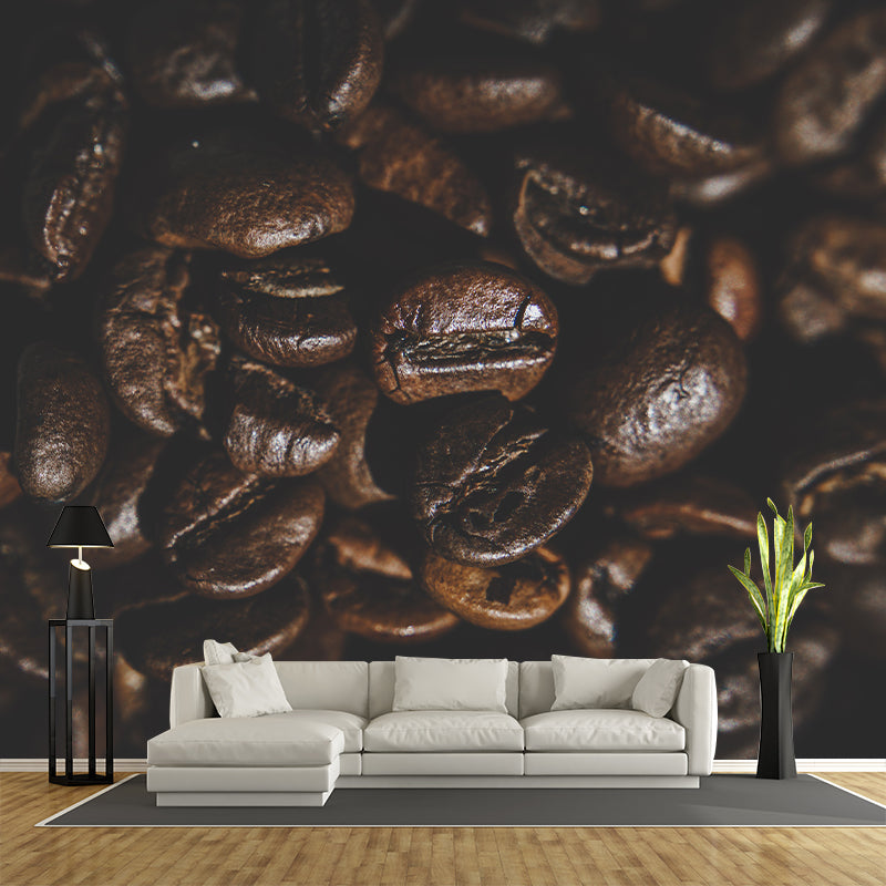 Aromatic Coffee Beans Wall Paper Murals Contemporary Style Coffee Shop Wall Decor