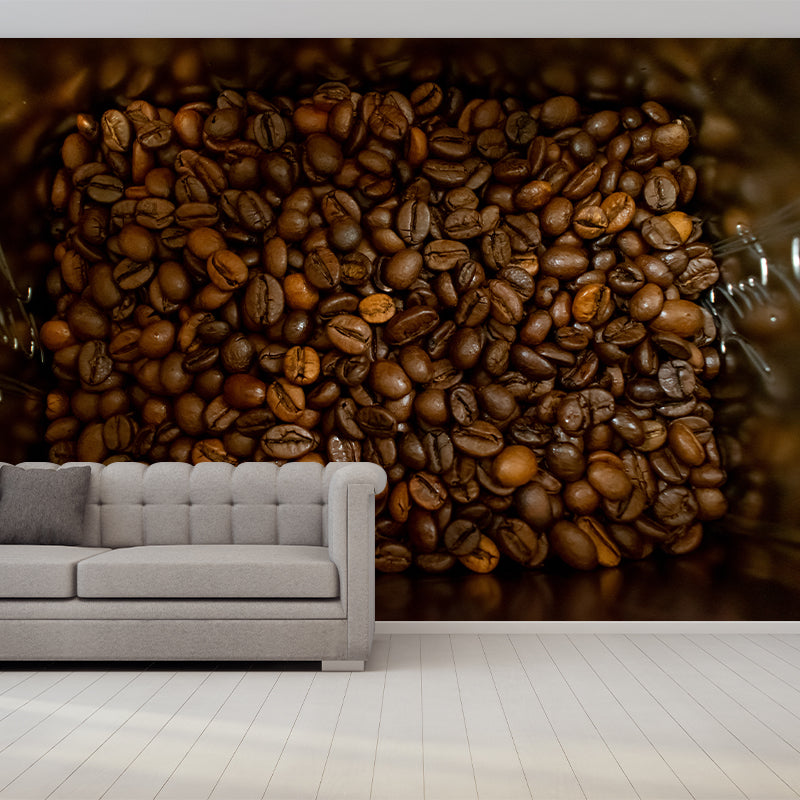 Aromatic Coffee Beans Wall Paper Murals Contemporary Style Coffee Shop Wall Decor