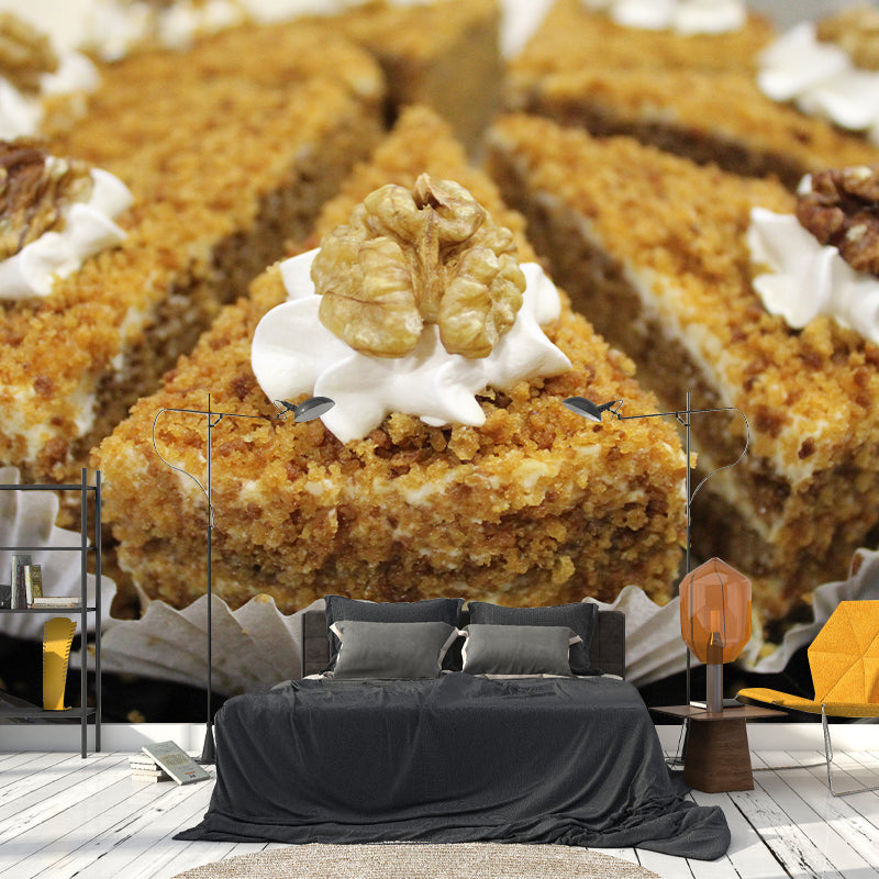 Delicious Cake Wall Paper Murals Mildew Resistant Cake Shop Wall Decor