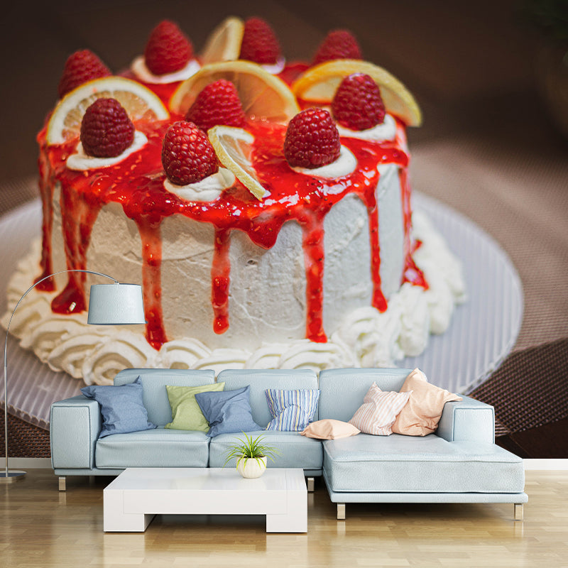 Delicious Cake Wall Paper Murals Mildew Resistant Cake Shop Wall Decor