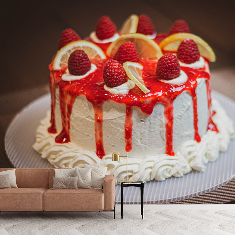 Delicious Cake Wall Paper Murals Mildew Resistant Cake Shop Wall Decor