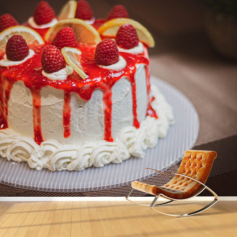 Delicious Cake Wall Paper Murals Mildew Resistant Cake Shop Wall Decor