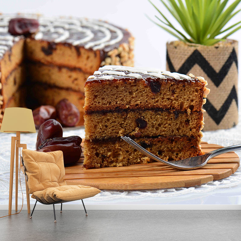 Delicious Cake Wall Paper Murals Mildew Resistant Cake Shop Wall Decor