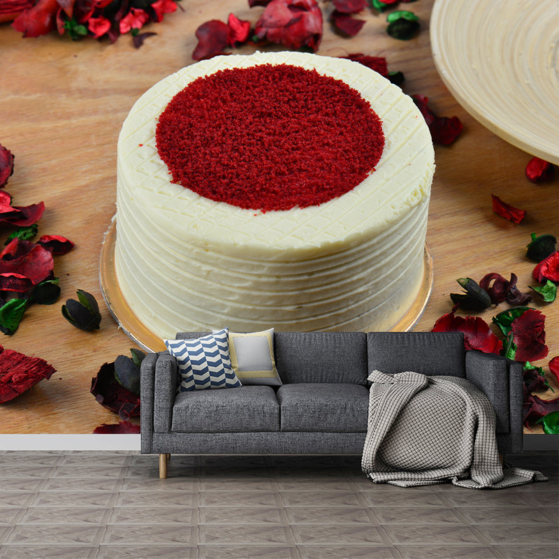 Delicious Cake Wall Paper Murals Mildew Resistant Cake Shop Wall Decor