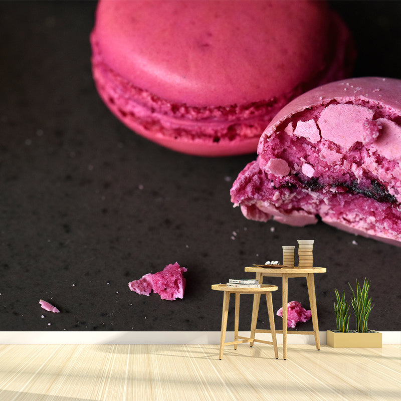 Small Desserts Wall Paper Murals Contemporary Style for Cake Shop, Water Resistant