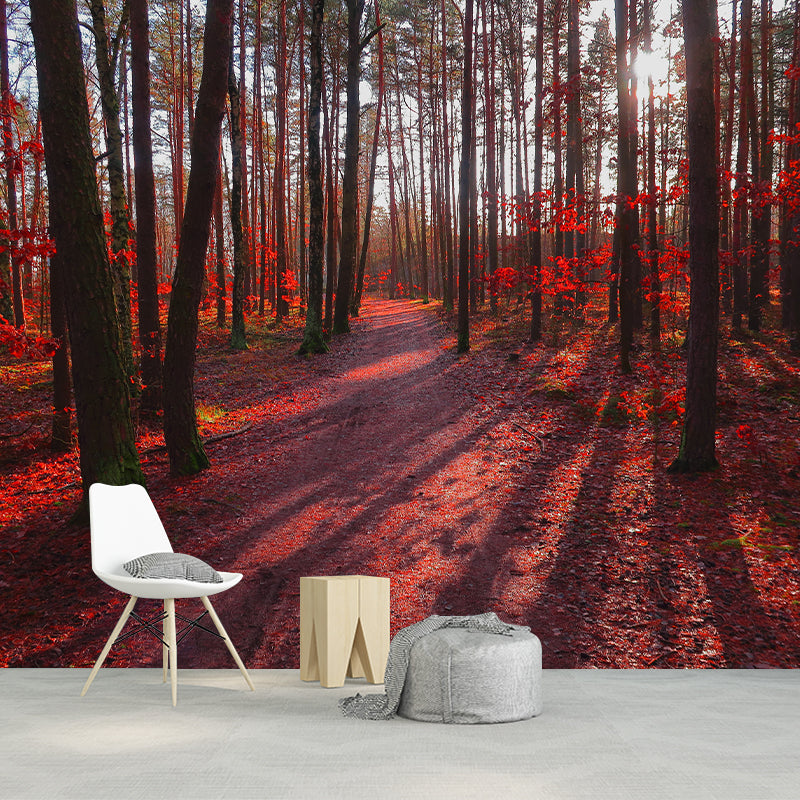 Forest Scenery Moisture Resistant Mural Decal Modern Wall Decor for Sleeping Room