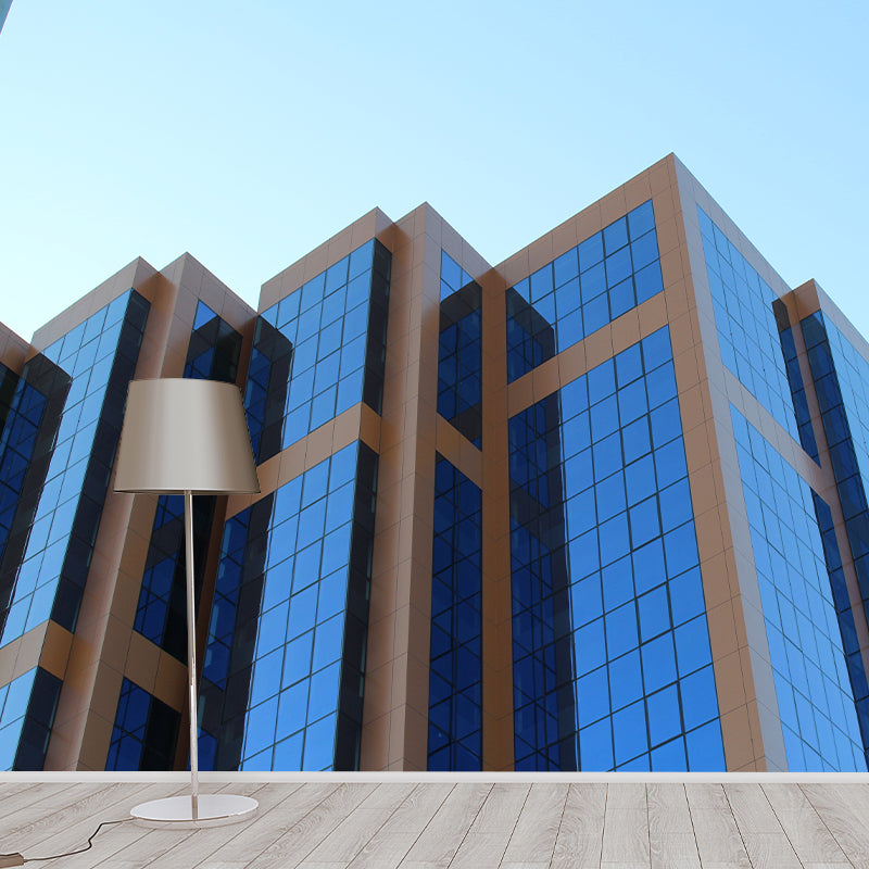 City Building Murals Contemporary Meeting Room Wall Decor, Size Optional