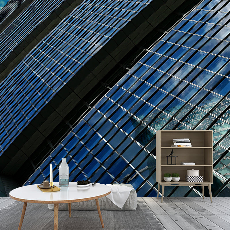 Contemporary Urban Architecture Murals for Coffee Shop Decoration, Moisture Resistant