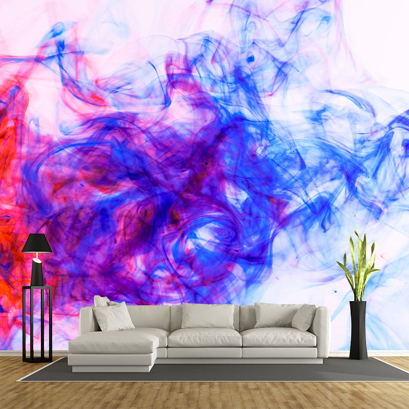 Ink Abstract Contemporary Water Resistant Wall Covering for Sleeping Room