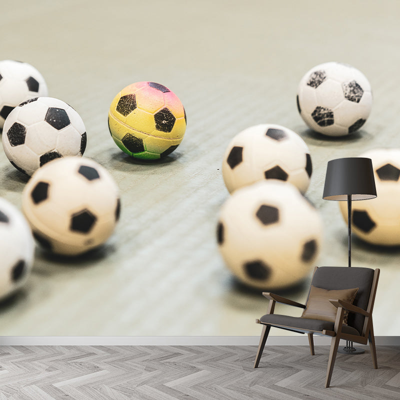 Football Wall Murals Contemporary Photography Style Wall Art for Bedroom