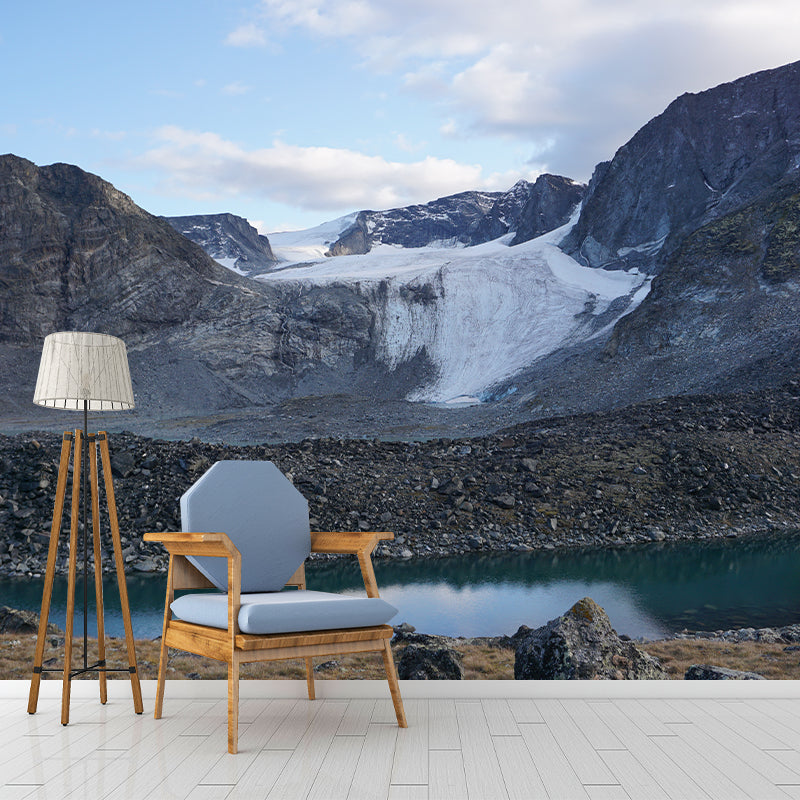 Beautiful Mountain Landscape Mural Wallpaper Mildew Resistant Wall Covering for House Interior