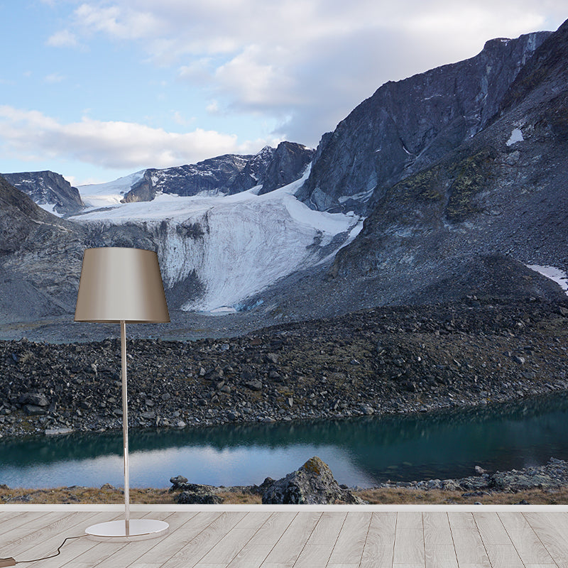 Beautiful Mountain Landscape Mural Wallpaper Mildew Resistant Wall Covering for House Interior