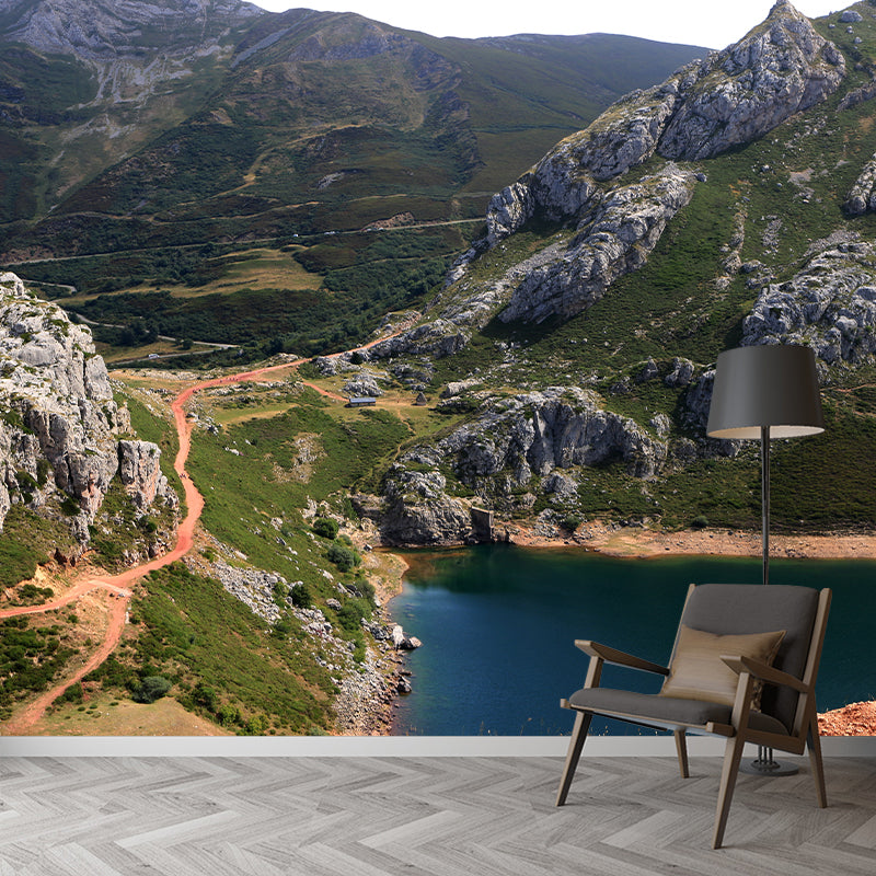 Mountain Wall Murals Contemporary Photography Style Wall Art for Bedroom