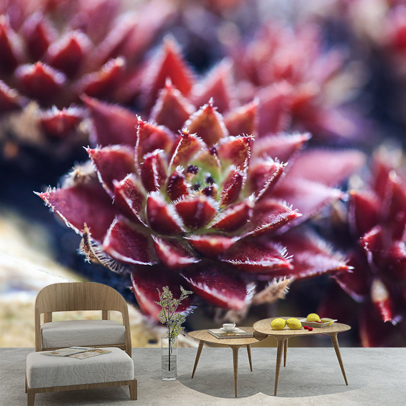 Green Plants Mural Wallpaper Environment Friendly Decorative Restaurant