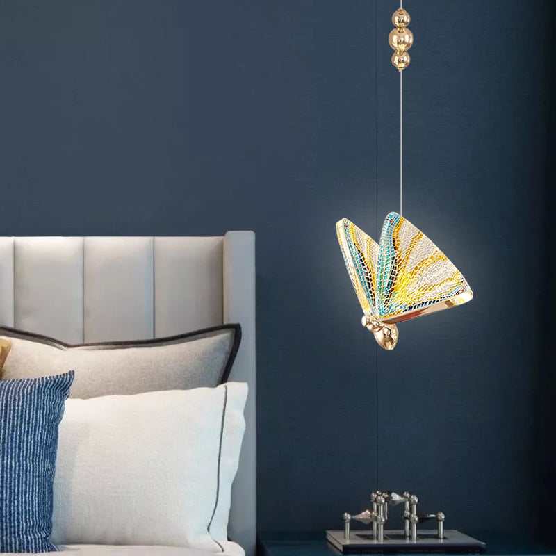 Pendants à papillons multicolores