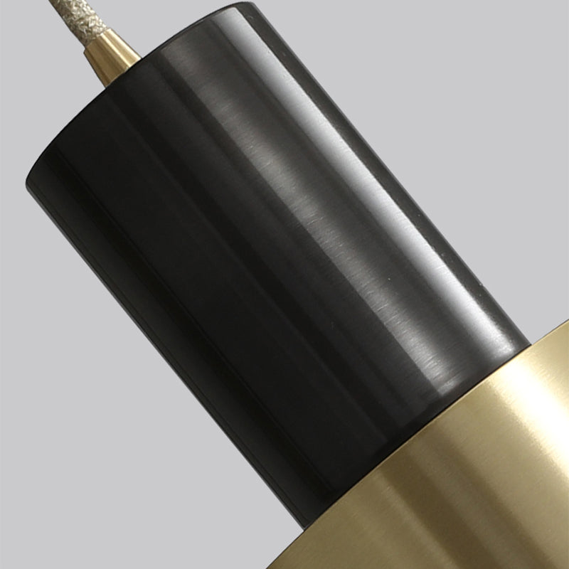 Cylindrical Ceiling Pendant Light Minimalist Style Metal Bedroom Down Lighting Pendant