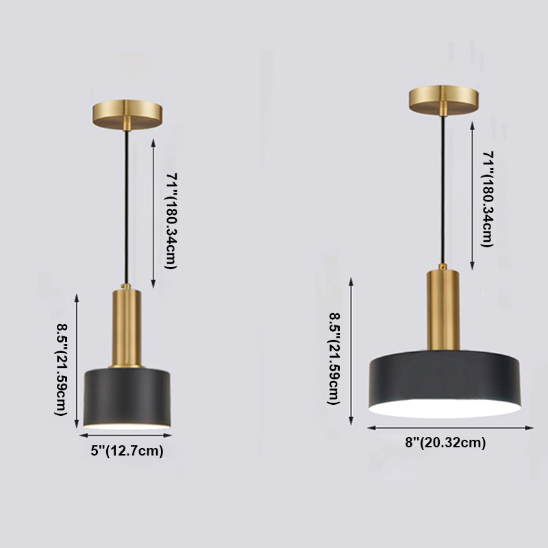 Cercle Bedroom Down Lighting Pendant Metal Simplicity Style Hanging Lightture