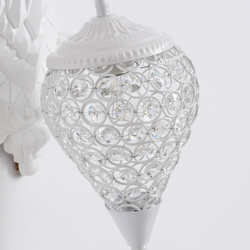 Funzione per illuminazione da parete di cristalli di corna da parete lampada montata in stile a parete