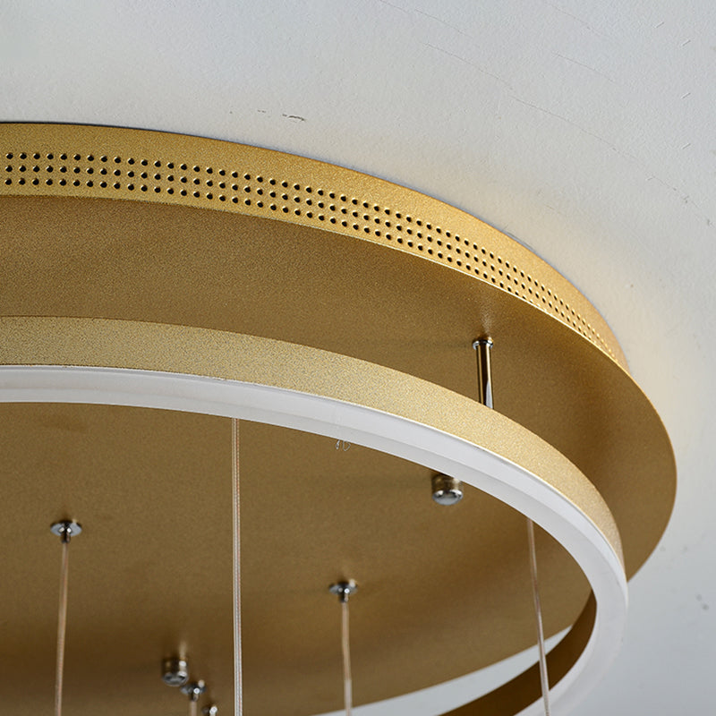 Multi Light Butterfly Pendant Lighting Modern Acrylic Cluster Pendant Light in Gold